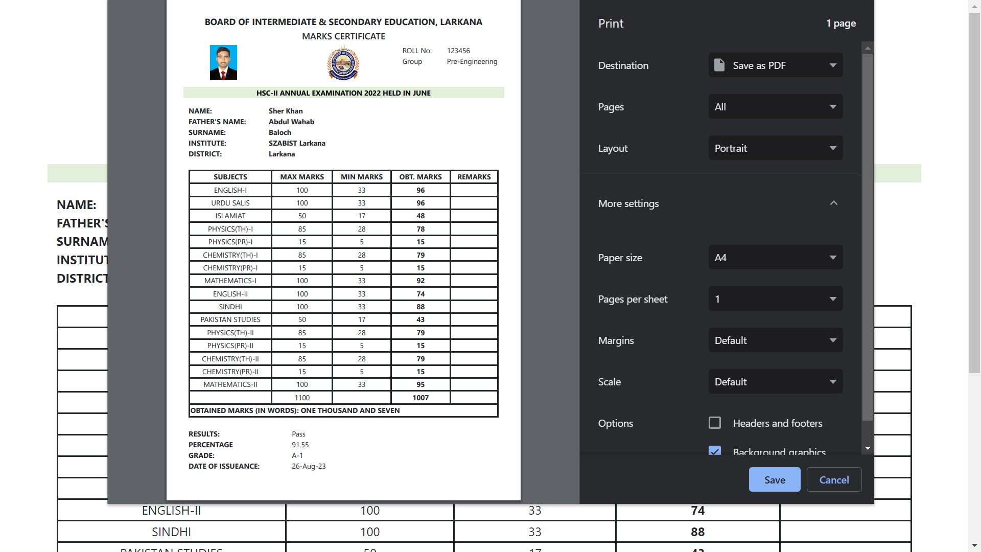 Marks-Sheet-Generator